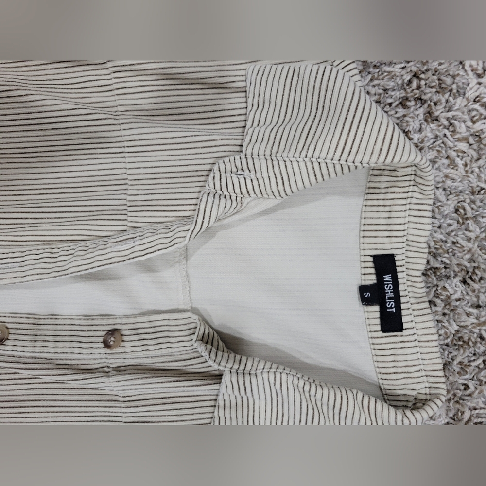 Striped Button-Down Midi Dress - Picture 3 of 4